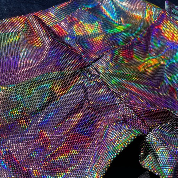 Freedom Rave Wear Techno-Logical Spandex Shorts - Picture 2 of 4